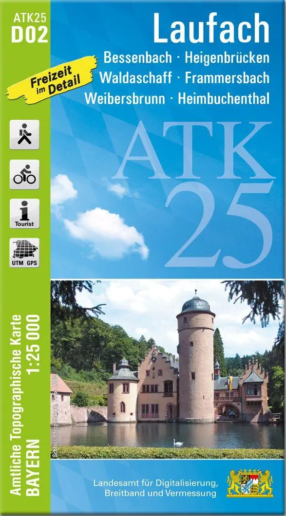 Cover: 9783987761263 | ATK25-D02 Laufach (Amtliche Topographische Karte 1:25000) | Deutsch