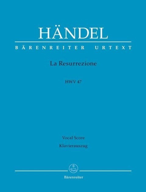 Cover: 9790006541263 | La Resurrezione HWV 47 | Georg Friedrich Händel | Taschenbuch | 2011