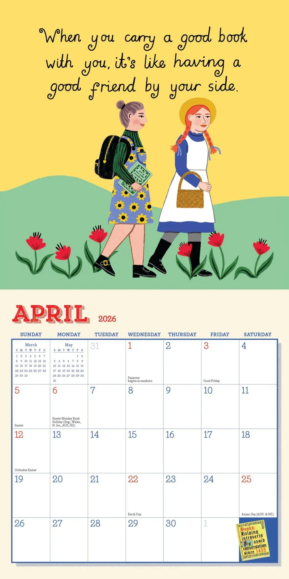 Bild: 9781523531363 | Book Nerd Mini Wall Calendar 2026 | A Mini Calendar for Bibliophiles