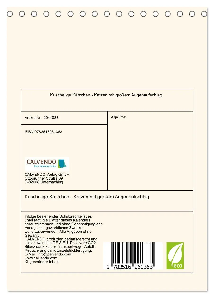 Bild: 9783516261363 | Kuschelige Kätzchen - Katzen mit großem Augenaufschlag...