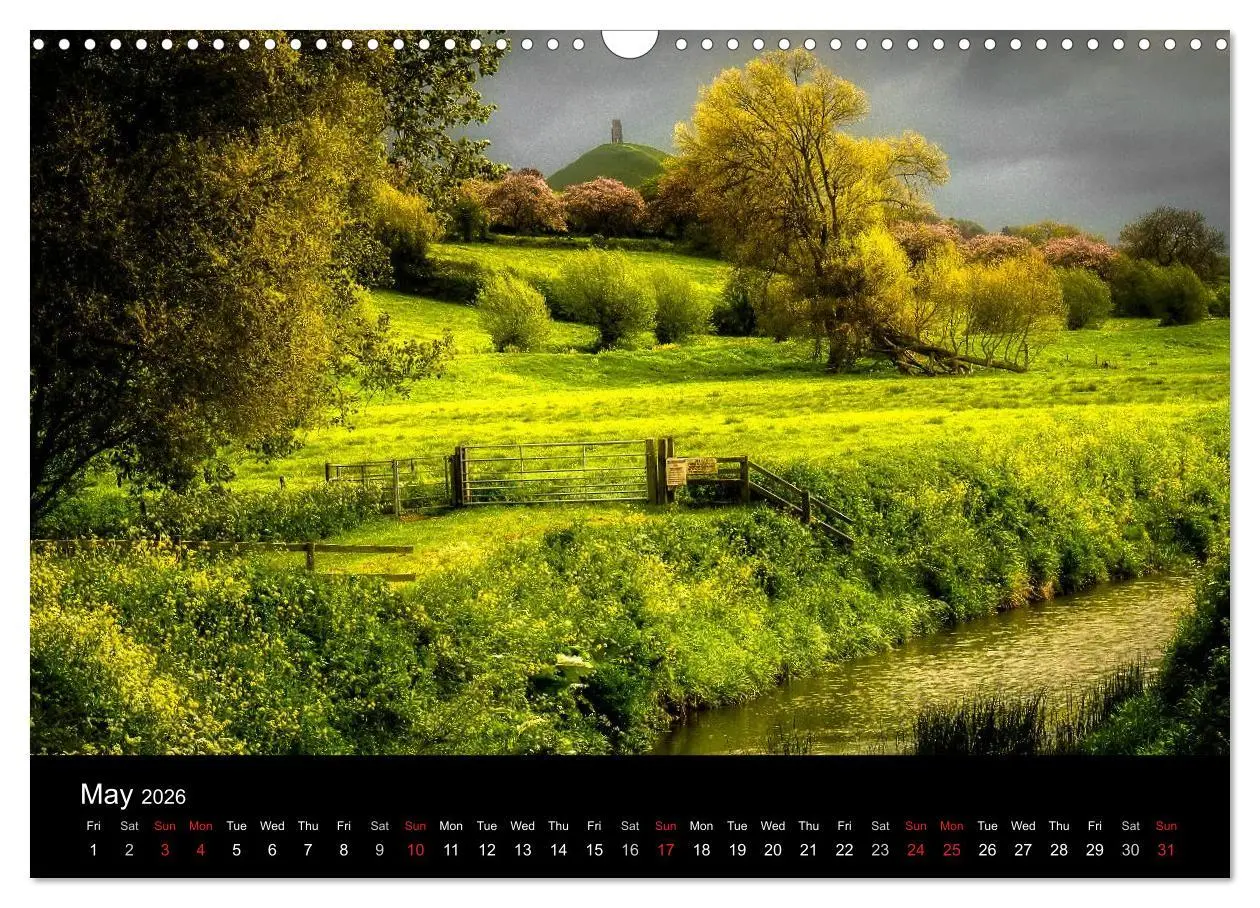 Bild: 9783516571363 | Glastonbury Tor (Wall Calendar 2026 DIN A3 landscape), CALVENDO 12...