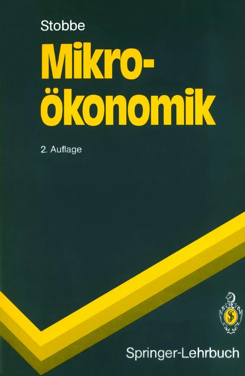 Cover: 9783540541363 | Mikroökonomik | Alfred Stobbe | Taschenbuch | xvi | Deutsch | 1991