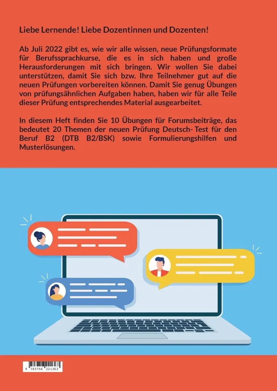 Rückseite: 9783756221363 | Schreiben von einem Forumsbeitrag Deutsch für den Beruf B2 DTB/BSK