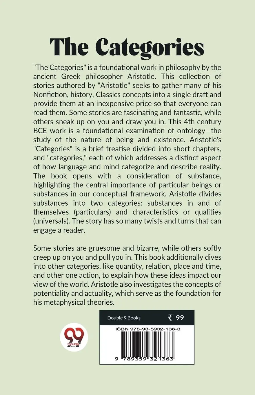 Rückseite: 9789359321363 | The Categories | Aristotle | Taschenbuch | Englisch | 2023