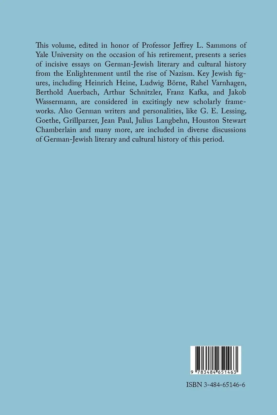 Rückseite: 9783484651463 | Confrontations / Accommodations | Mark H. Gelber | Taschenbuch | ISSN