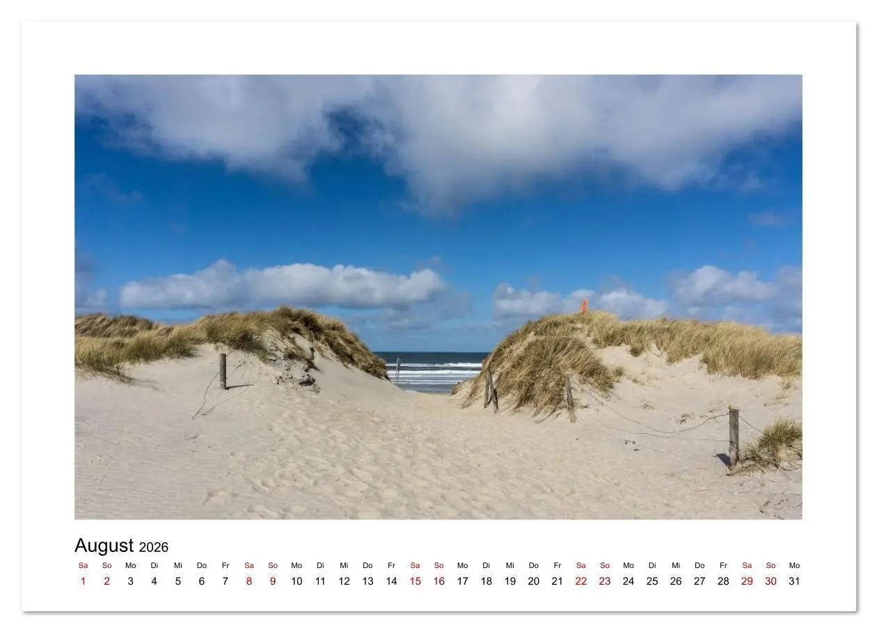 Bild: 9783516631463 | Juist Strandmomente (Wandkalender 2026 DIN A4 quer), CALVENDO...