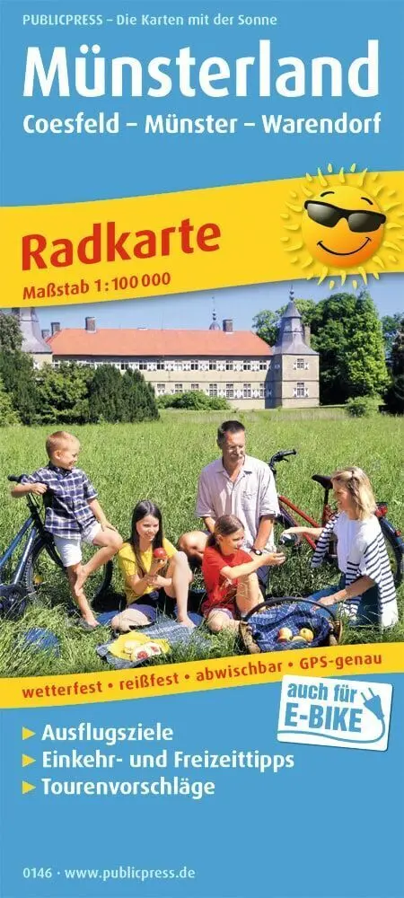 Cover: 9783747301463 | Publicpress Radkarte Münsterland, Coesfeld, Münster, Warendorf...