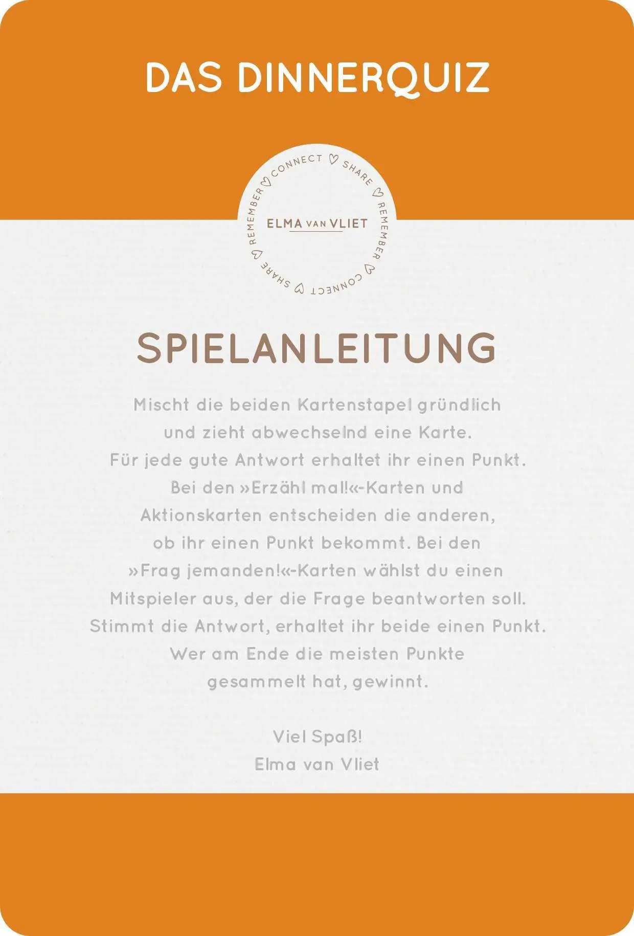 Bild: 4251693901563 | Erzähl mal! Das Dinnerquiz | Elma Van Vliet | Spiel | Schachtel | 2022