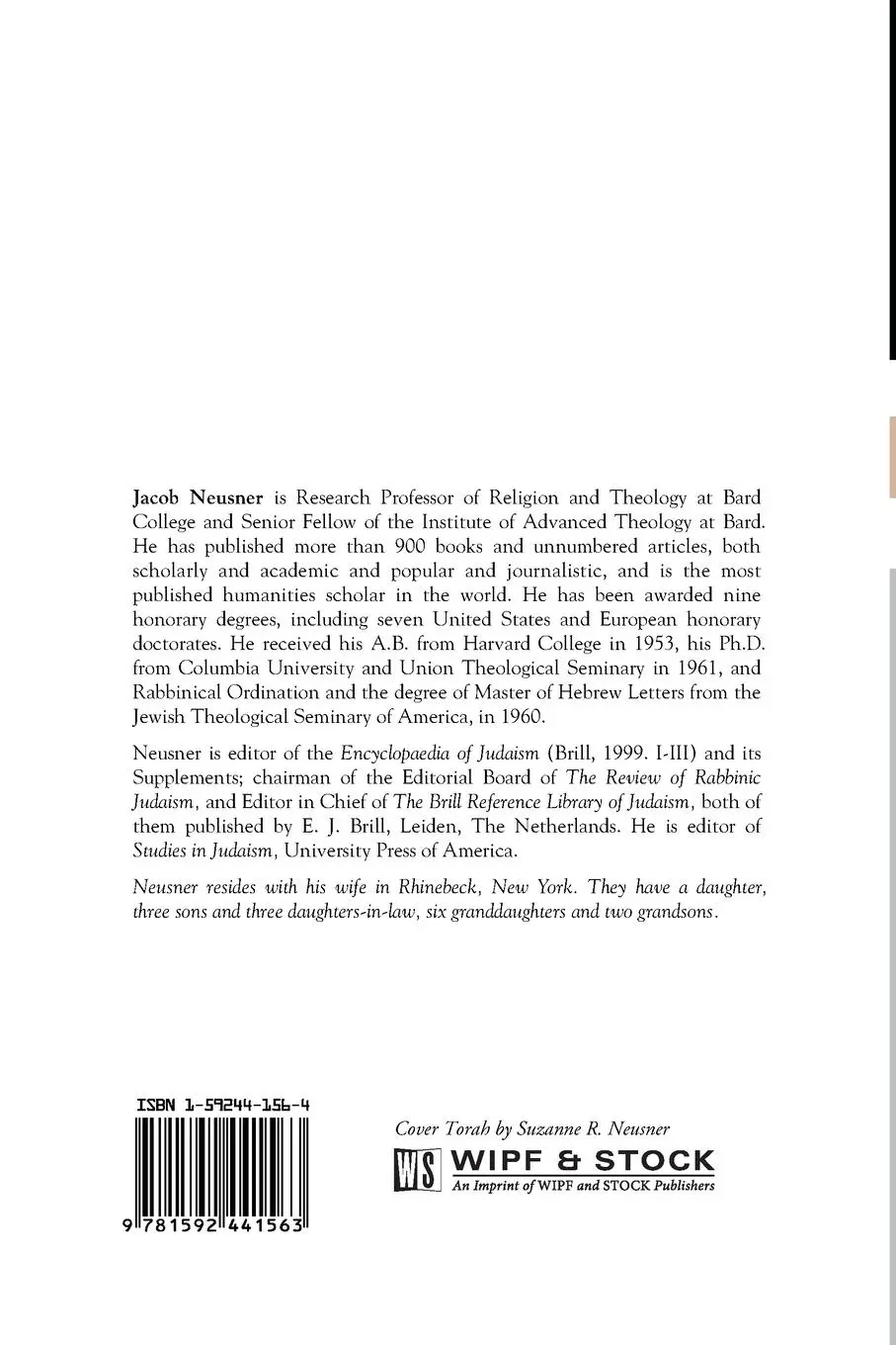 Rückseite: 9781592441563 | Jews and Christians | Jacob Neusner | Taschenbuch | Paperback | 2003