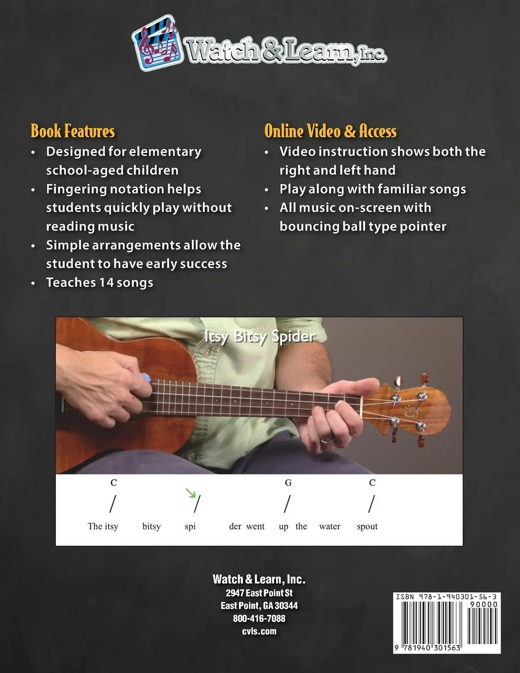 Rückseite: 9781940301563 | Beginner Ukulele Lessons for Kids Book with Online Video and Audio...