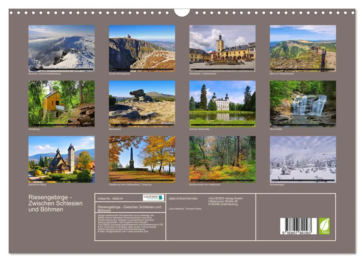 Bild: 9783457841563 | Riesengebirge - Zwischen Schlesien und Böhmen (Wandkalender 2026...