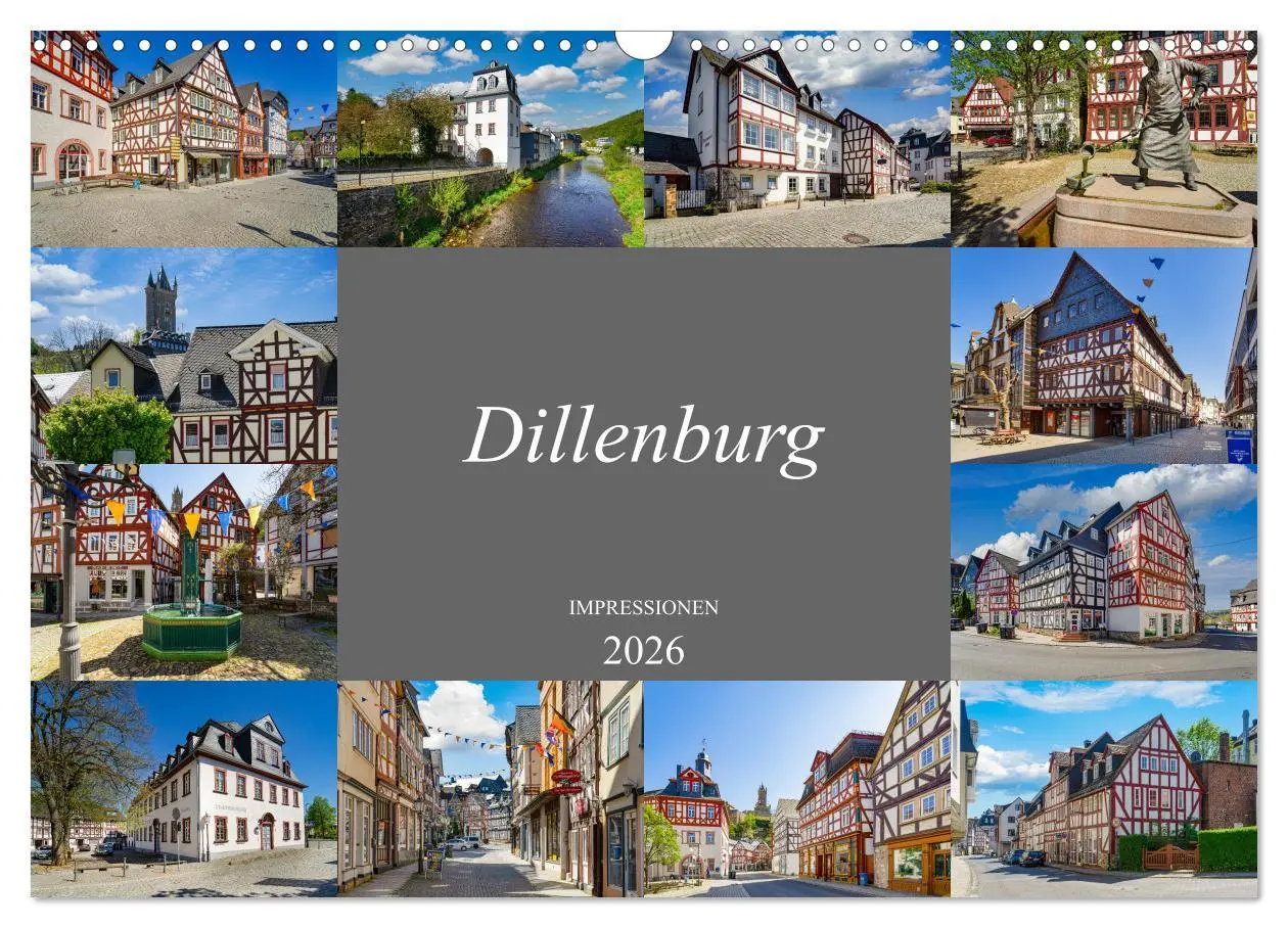 Cover: 9783457911563 | Dillenburg Impressionen (Wandkalender 2026 DIN A3 quer), CALVENDO...