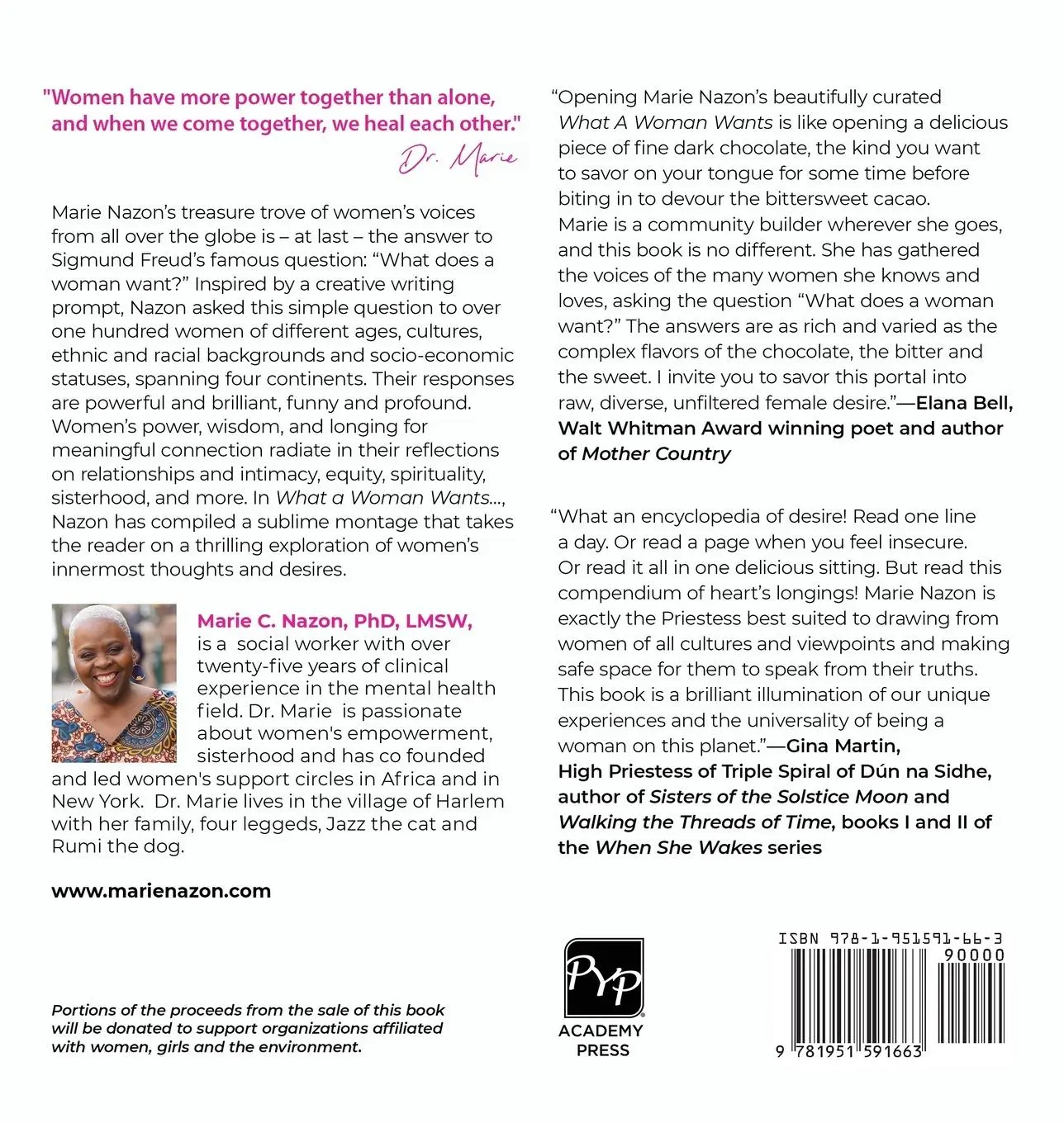 Rückseite: 9781951591663 | What a Woman Wants... | Marie C Nazon | Buch | Englisch | 2021