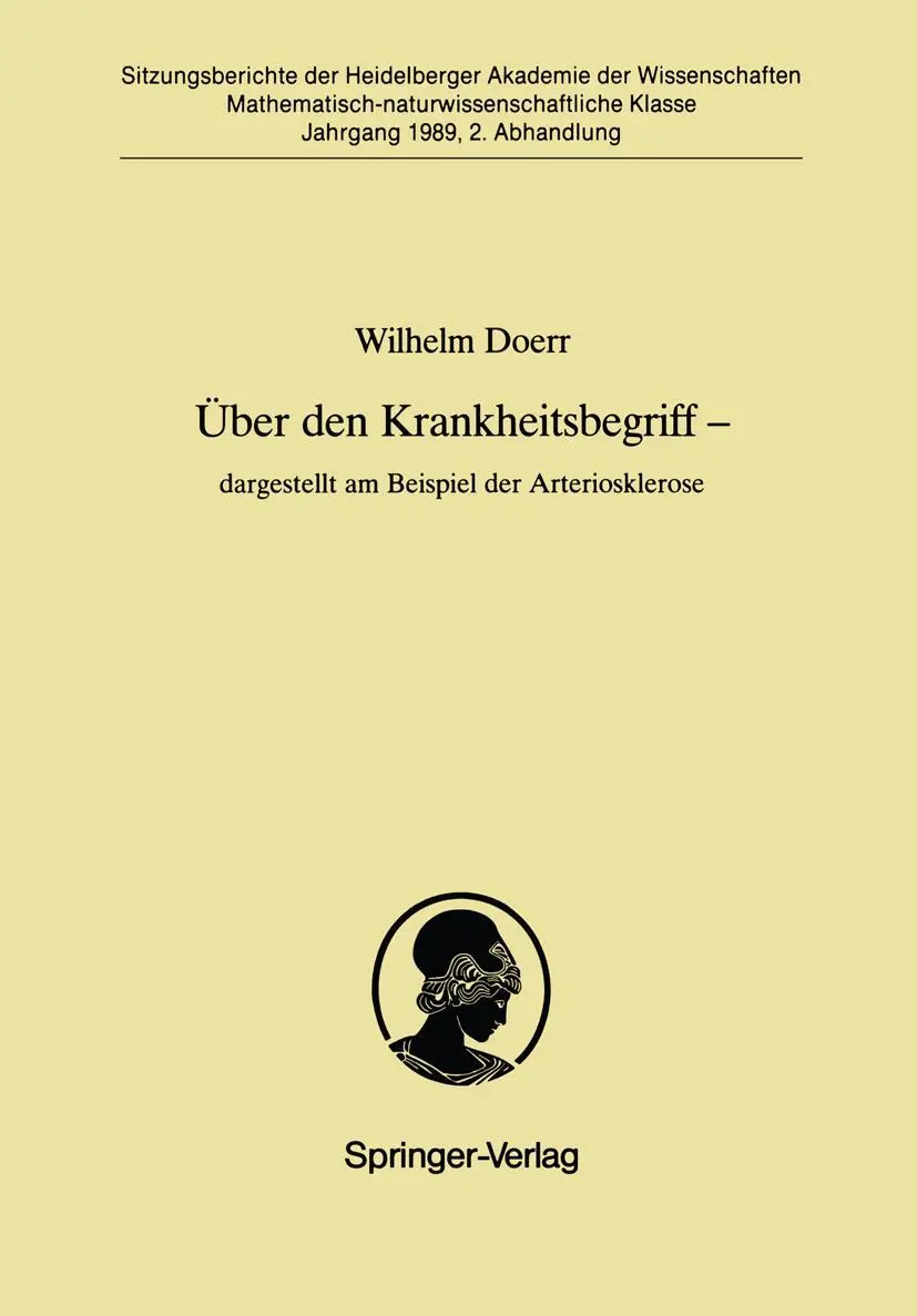Cover: 9783540511663 | Über den Krankheitsbegriff - dargestellt am Beispiel der...