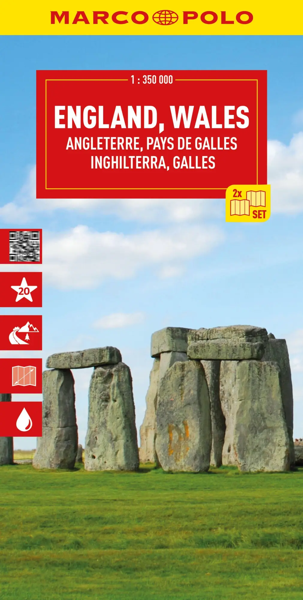 Cover: 9783575021663 | MARCO POLO Reisekarte England, Wales (2-Karten-Set) 1:350.000 | Marco