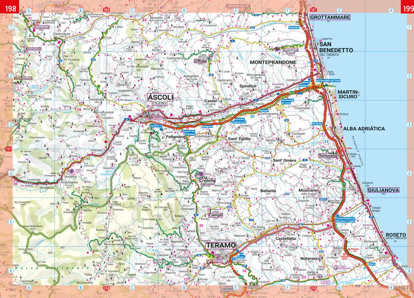 Rückseite: 9783707921663 | Italien, Autoatlas 1:150.000, freytag &amp; berndt | Freytag &amp; Berndt