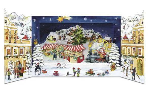 Bild: 9783782791663 | Weihnachtszauber in der Stadt | Pop-Up-Adventskalender zum Aufstellen