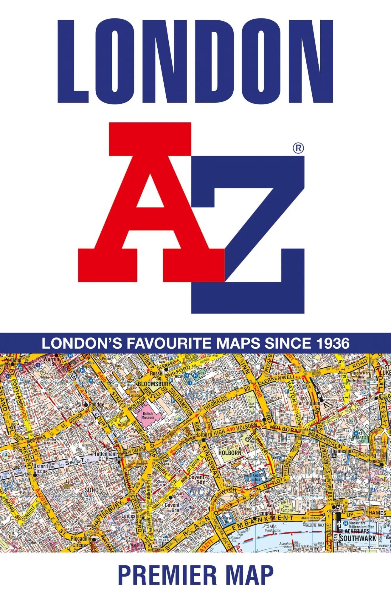 Cover: 9780008581763 | London A-Z Premier Map | A-Z Maps | (Land-)Karte | Englisch | 2023