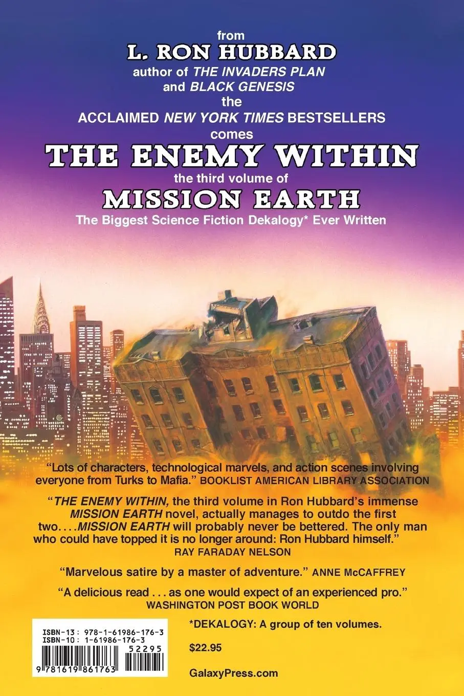 Rückseite: 9781619861763 | Mission Earth Volume 3: The Enemy Within | L Ron Hubbard | Taschenbuch