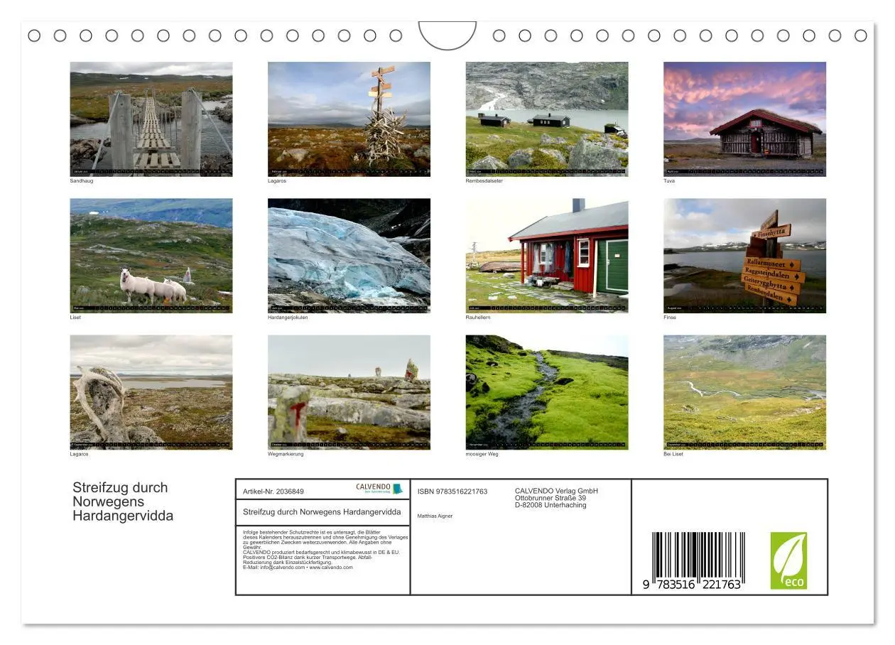 Bild: 9783516221763 | Streifzug durch Norwegens Hardangervidda (Wandkalender 2026 DIN A4...