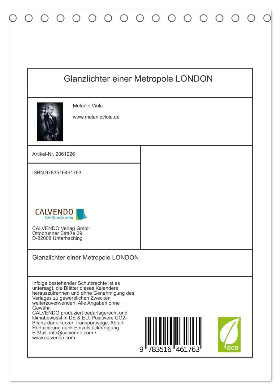 Bild: 9783516461763 | Glanzlichter einer Metropole LONDON (Tischkalender 2026 DIN A5...