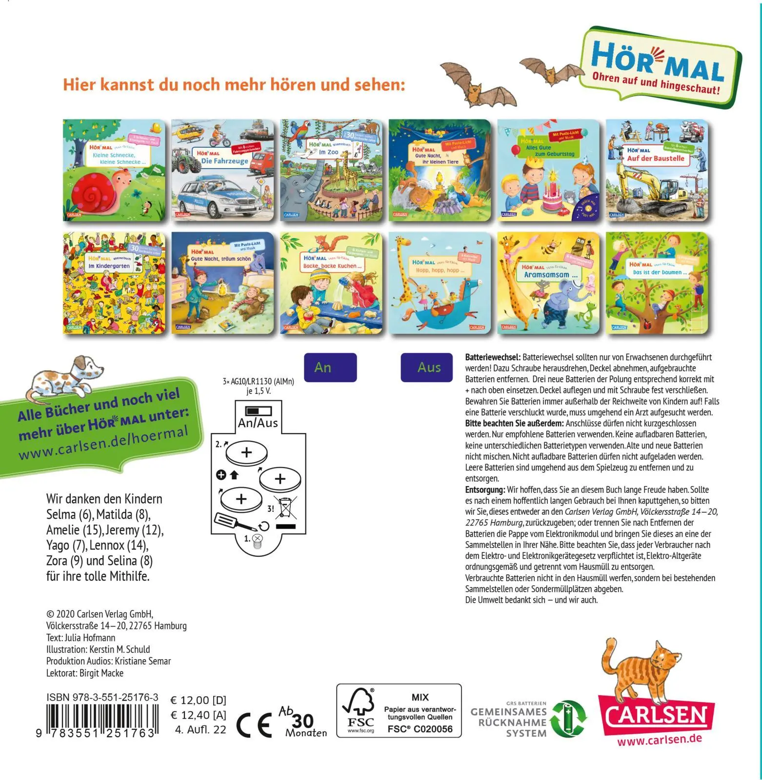 Rückseite: 9783551251763 | Hör mal (Soundbuch): Wimmelbuch: In der Stadt | Julia Hofmann | Buch