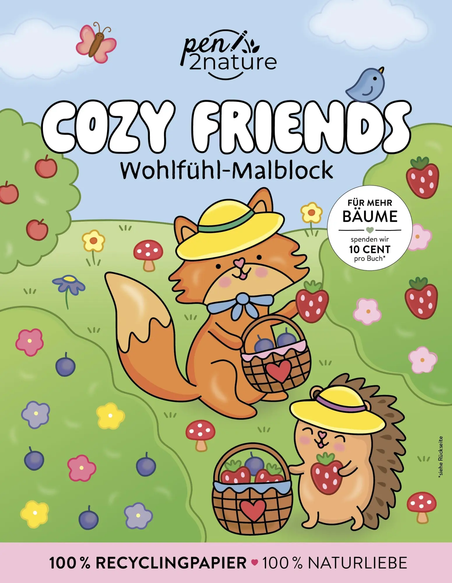 Cover: 9783987641763 | Cozy Friends: Wohlfühl-Malblock Cozy Coloring Ausmalen und entspannen