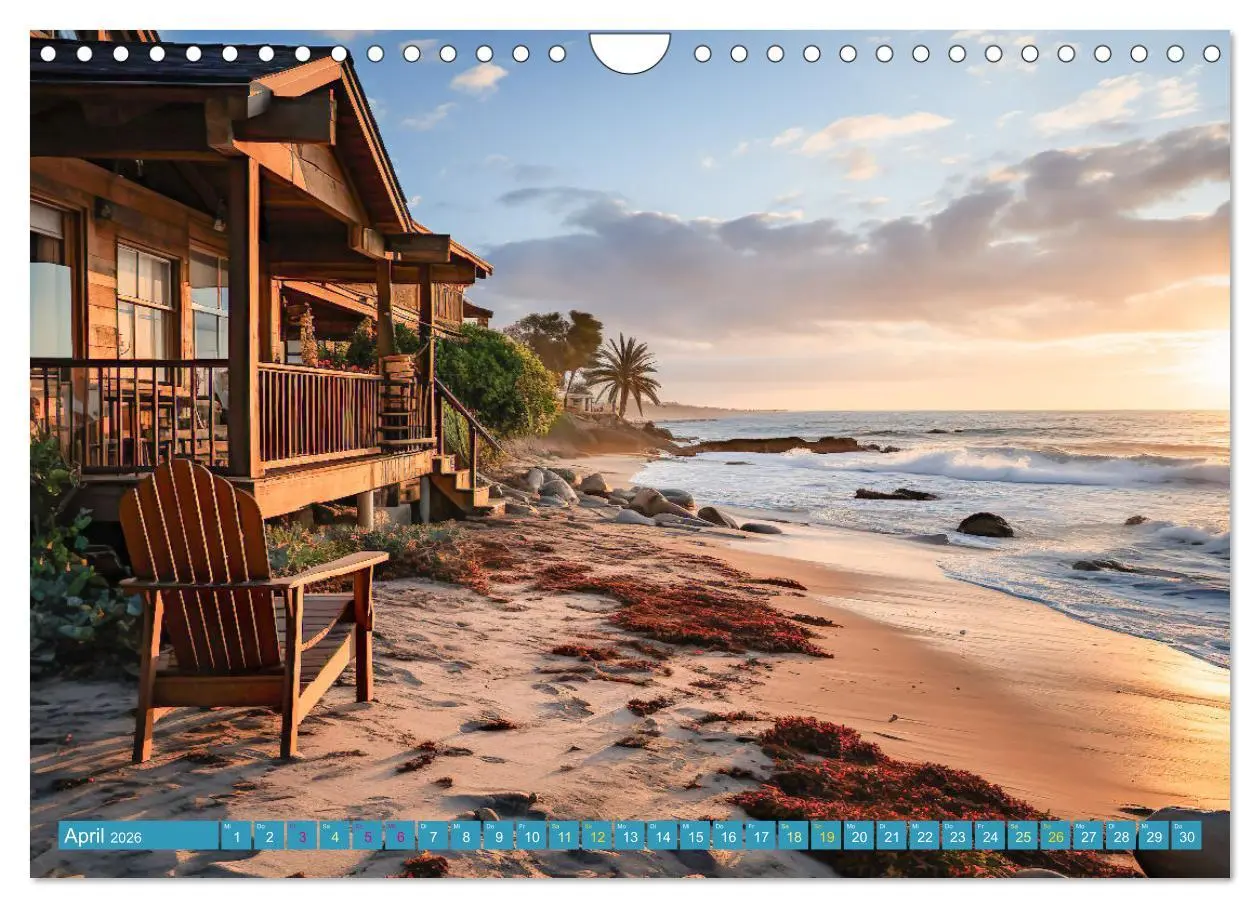 Bild: 9783457361863 | Wunderschöne Strandhäuser (Wandkalender 2026 DIN A4 quer), CALVENDO...