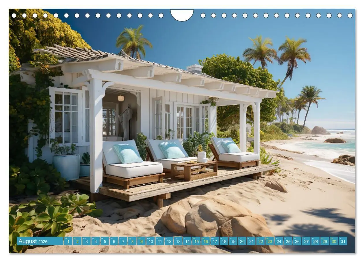 Bild: 9783457361863 | Wunderschöne Strandhäuser (Wandkalender 2026 DIN A4 quer), CALVENDO...