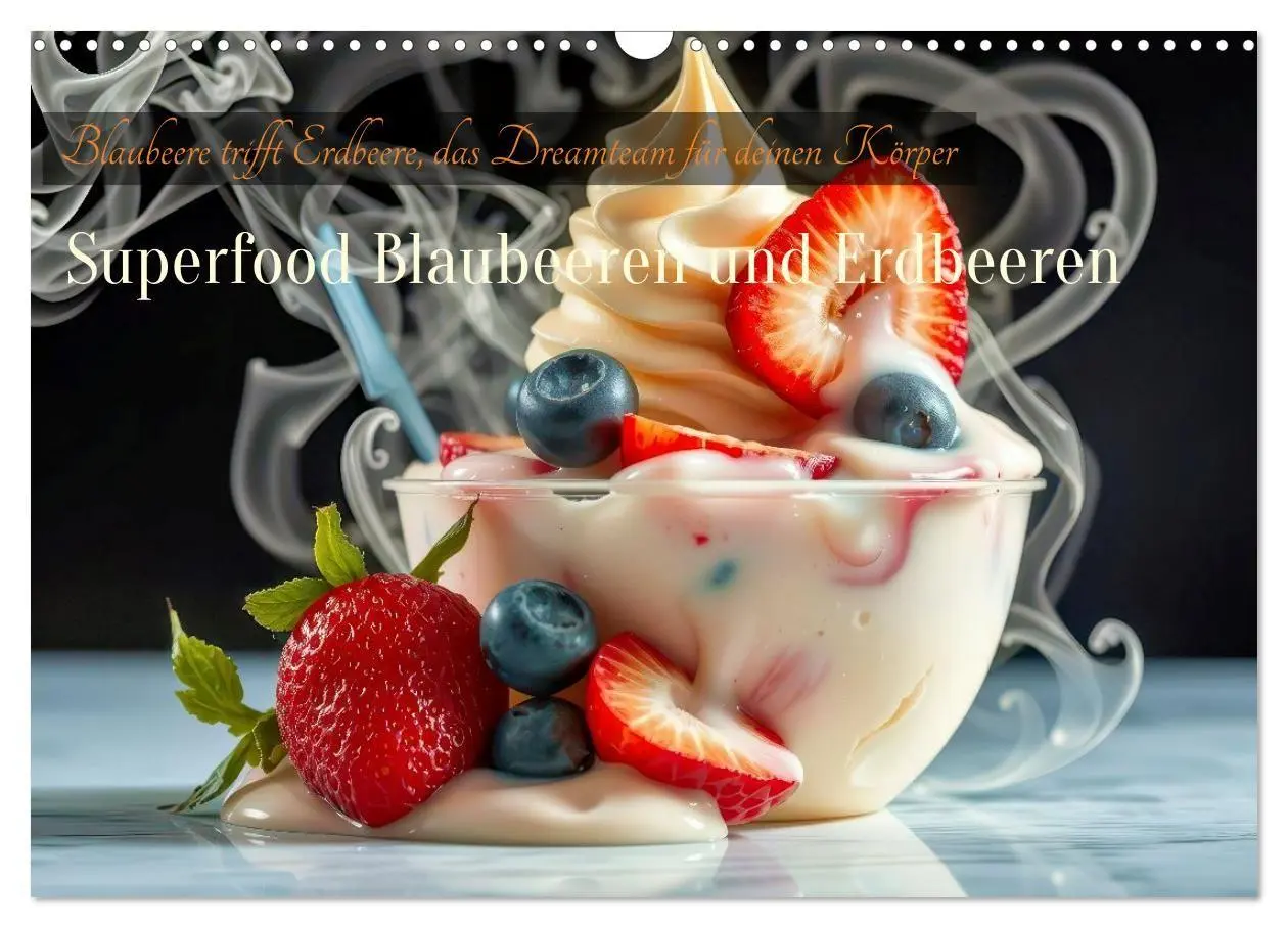 Cover: 9783516691863 | Superfood Blaubeeren und Erdbeeren (Wandkalender 2026 DIN A3 quer),...