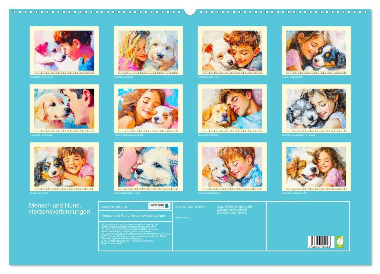Bild: 9783457351963 | Mensch und Hund. Herzensverbindungen (Wandkalender 2026 DIN A2...