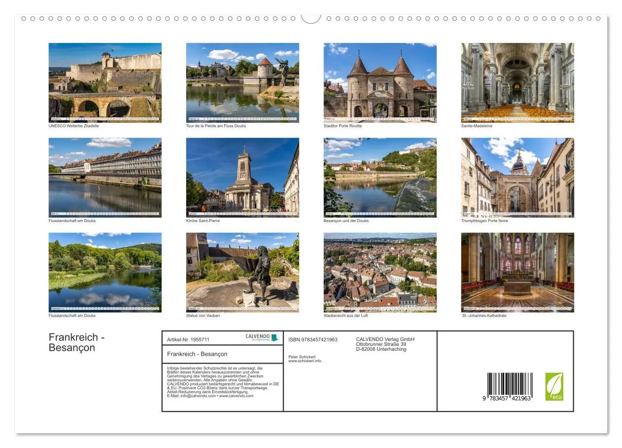 Bild: 9783457421963 | Frankreich - Besançon (hochwertiger Premium Wandkalender 2026 DIN...