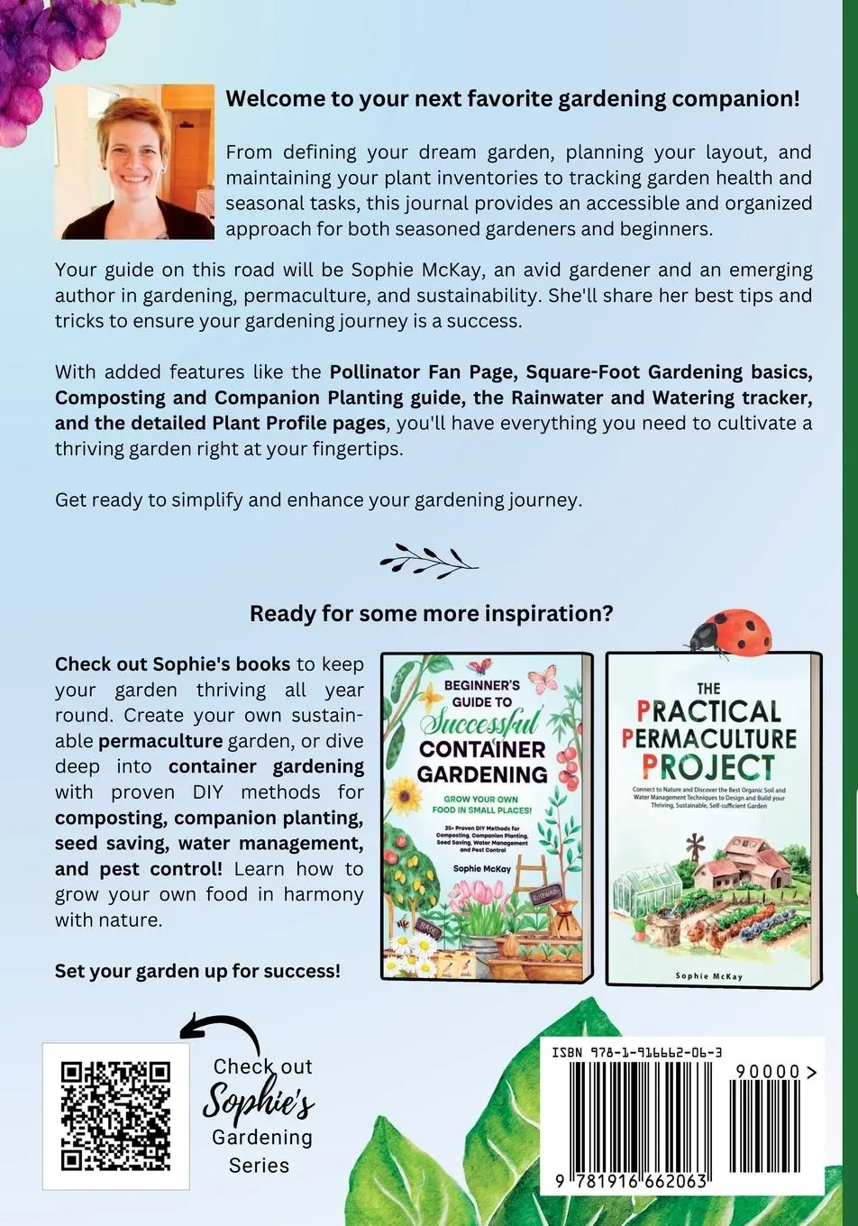Rückseite: 9781916662063 | My Guided Garden Planner Log Book and Journal | Sophie Mckay | Buch