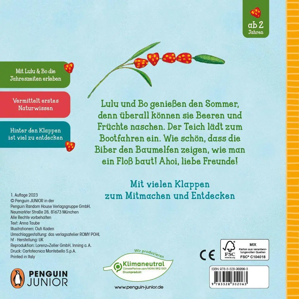 Bild: 9783328302063 | Lulu &amp; Bo lieben den Sommer | Anna Taube | Buch | 22 S. | Deutsch