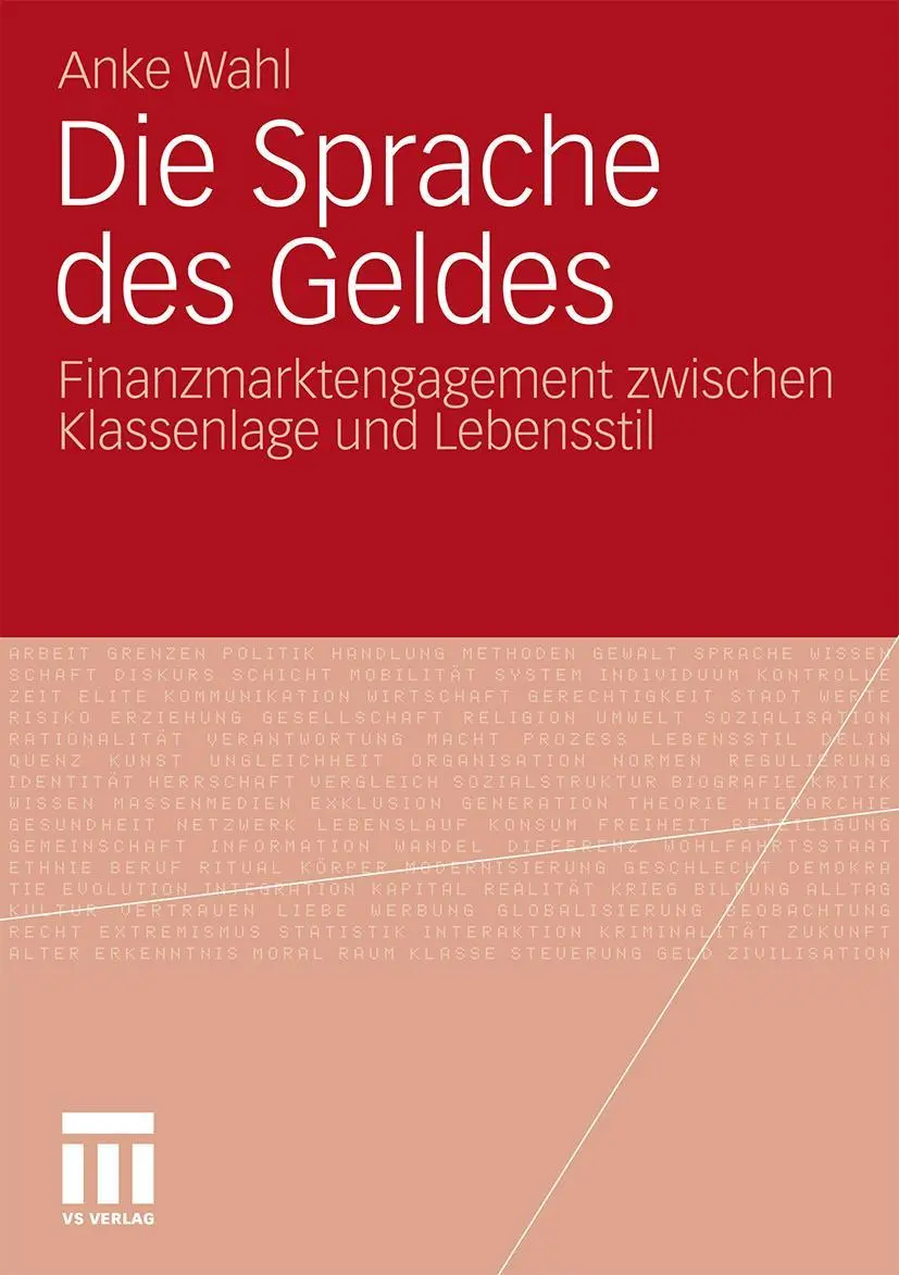 Cover: 9783531182063 | Die Sprache des Geldes | Anke Wahl | Taschenbuch | 198 S. | Deutsch