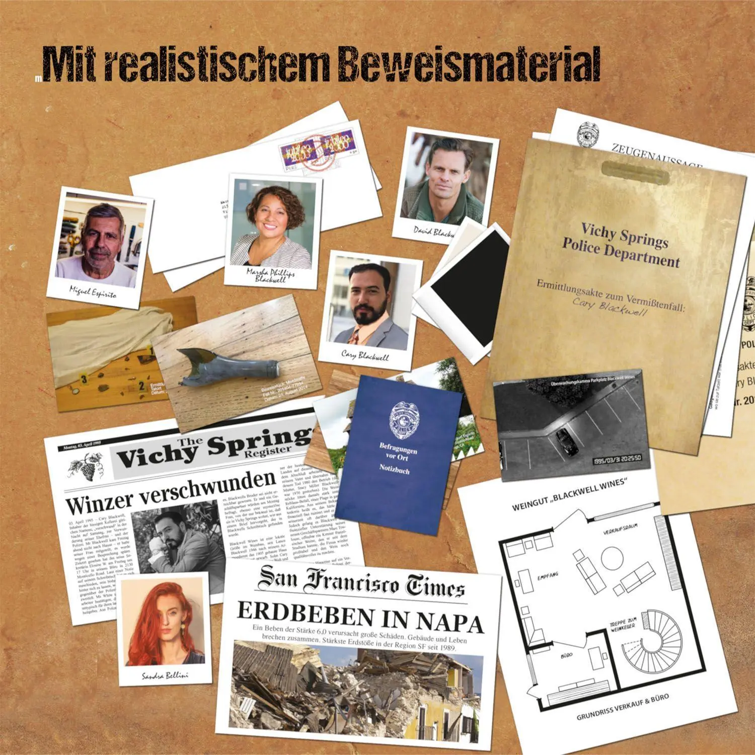 Bild: 4002051682163 | Murder Mystery Case File - Der Tote im Weinkeller | Bruce Whitehill