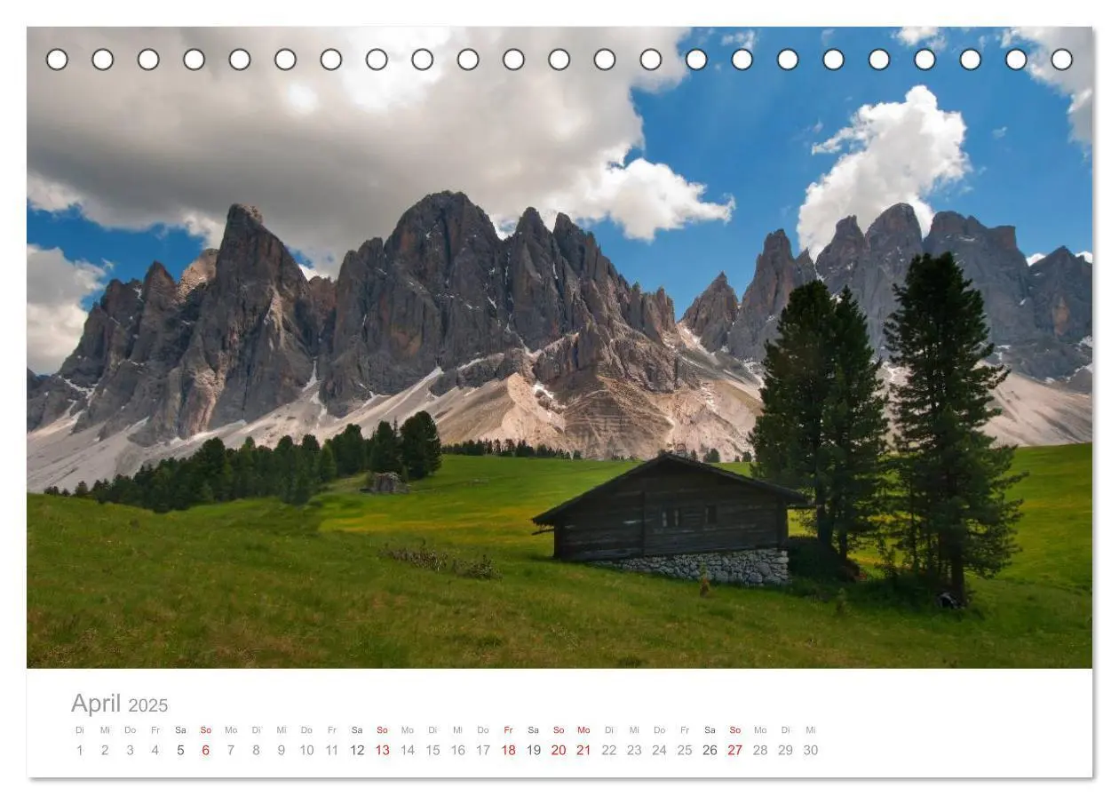 Bild: 9783435522163 | Bekannte und unbekannte Almen in Südtirol (Tischkalender 2025 DIN...