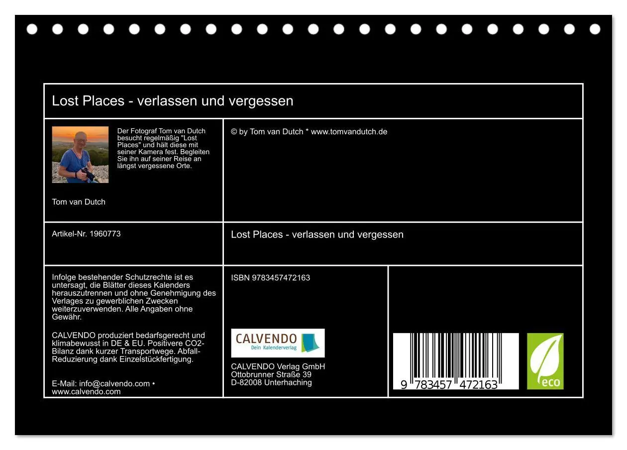 Bild: 9783457472163 | Lost Places - verlassen und vergessen (Tischkalender 2026 DIN A5...