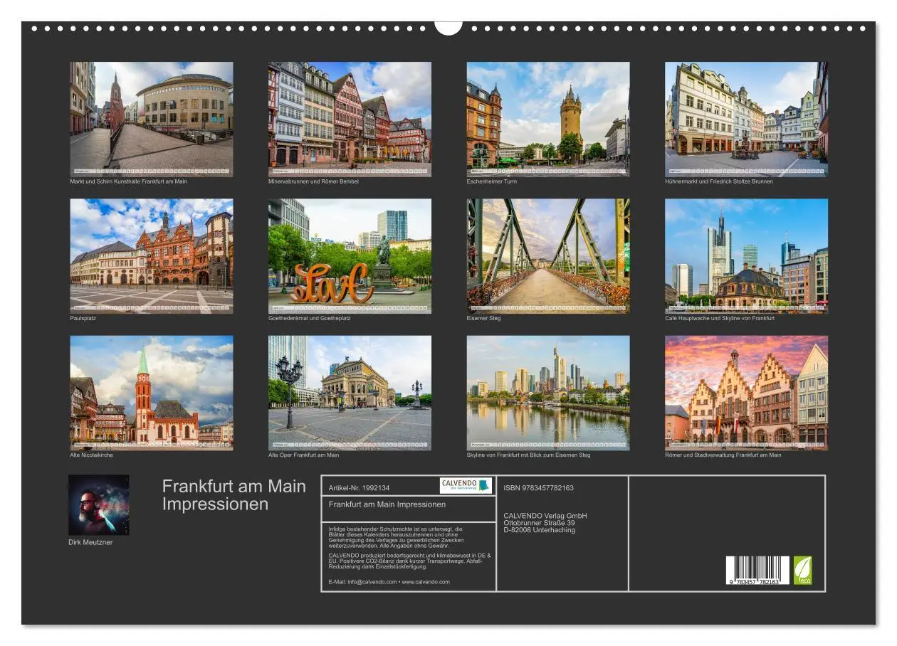 Bild: 9783457782163 | Frankfurt am Main Impressionen (Wandkalender 2026 DIN A2 quer),...