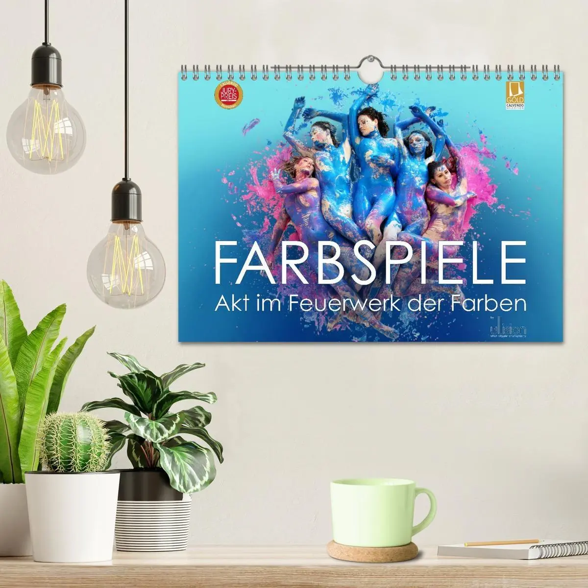 Bild: 9783457922163 | FARBSPIELE - Akt im Feuerwerk der Farben (Wandkalender 2026 DIN A4...