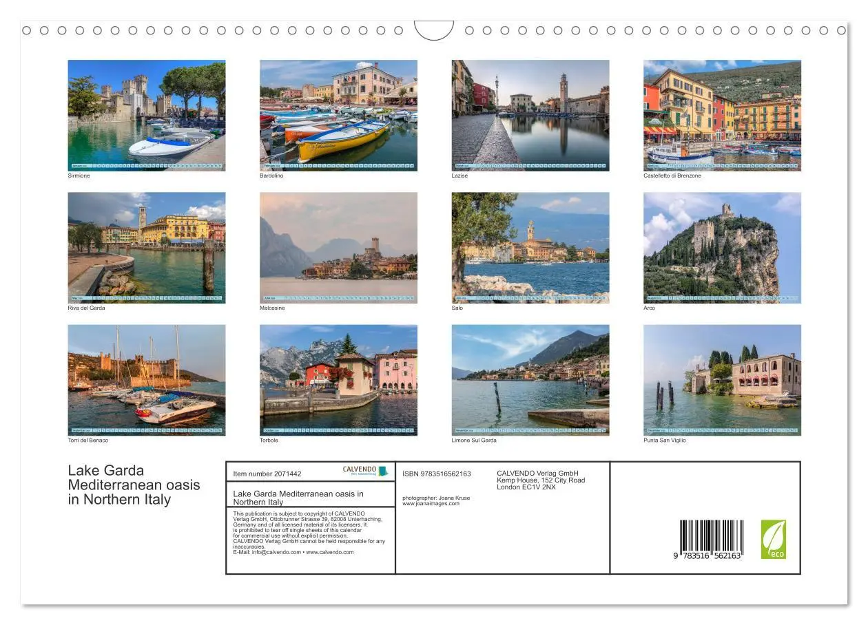 Bild: 9783516562163 | Lake Garda Mediterranean oasis in Northern Italy (Wall Calendar...