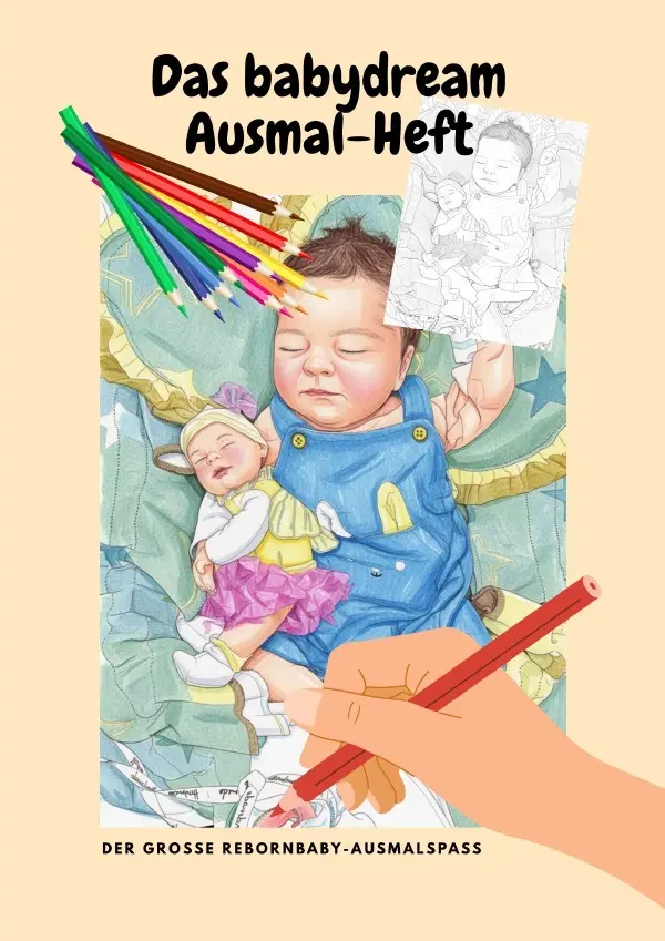 Cover: 9783565142163 | Das babydream Ausmal-Heft | DER GROSSE REBORNBABY AUSMALSPASS.DE