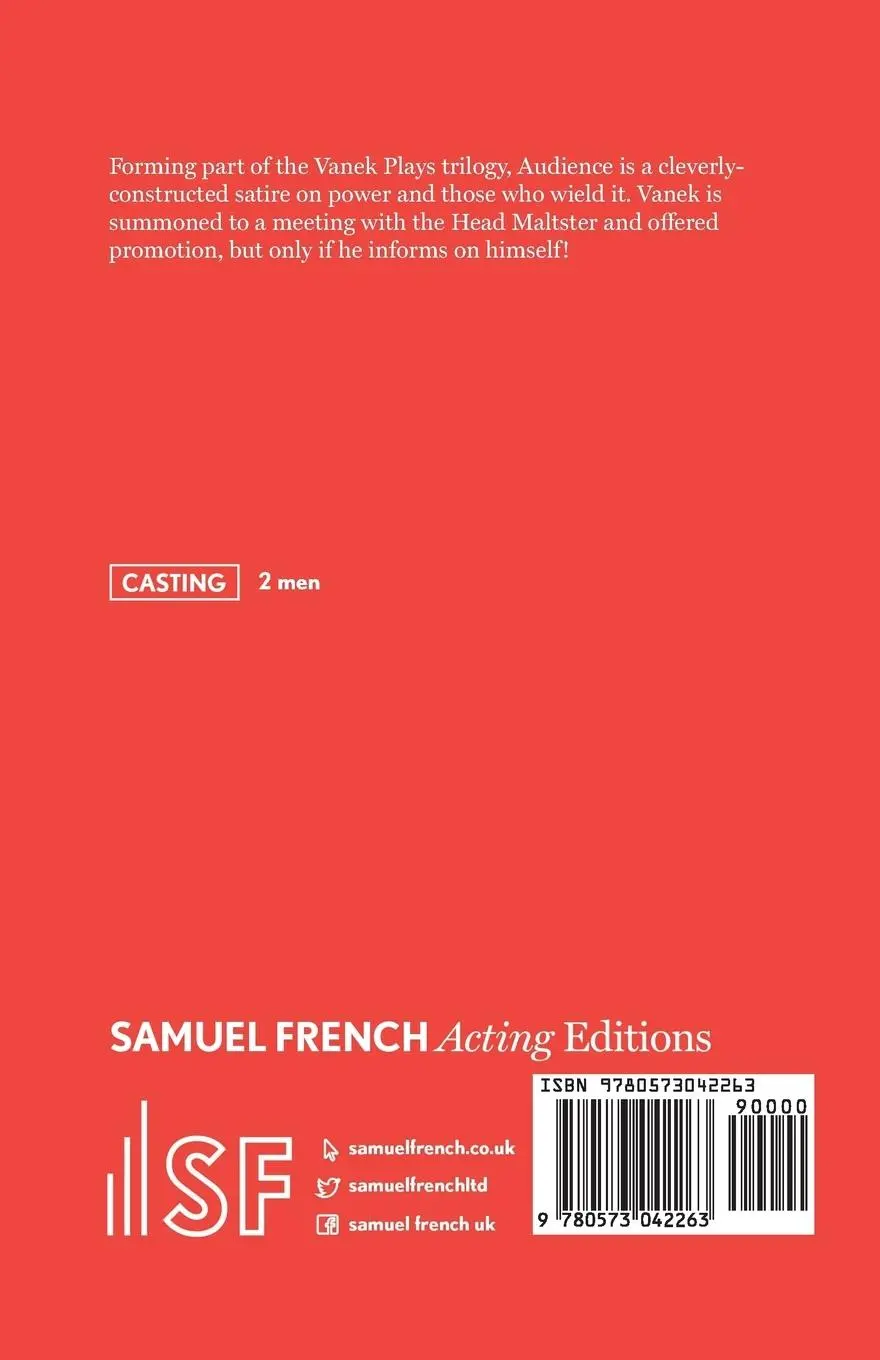 Rückseite: 9780573042263 | Audience | Vaclav Havel | Taschenbuch | Kartoniert / Broschiert | 2015
