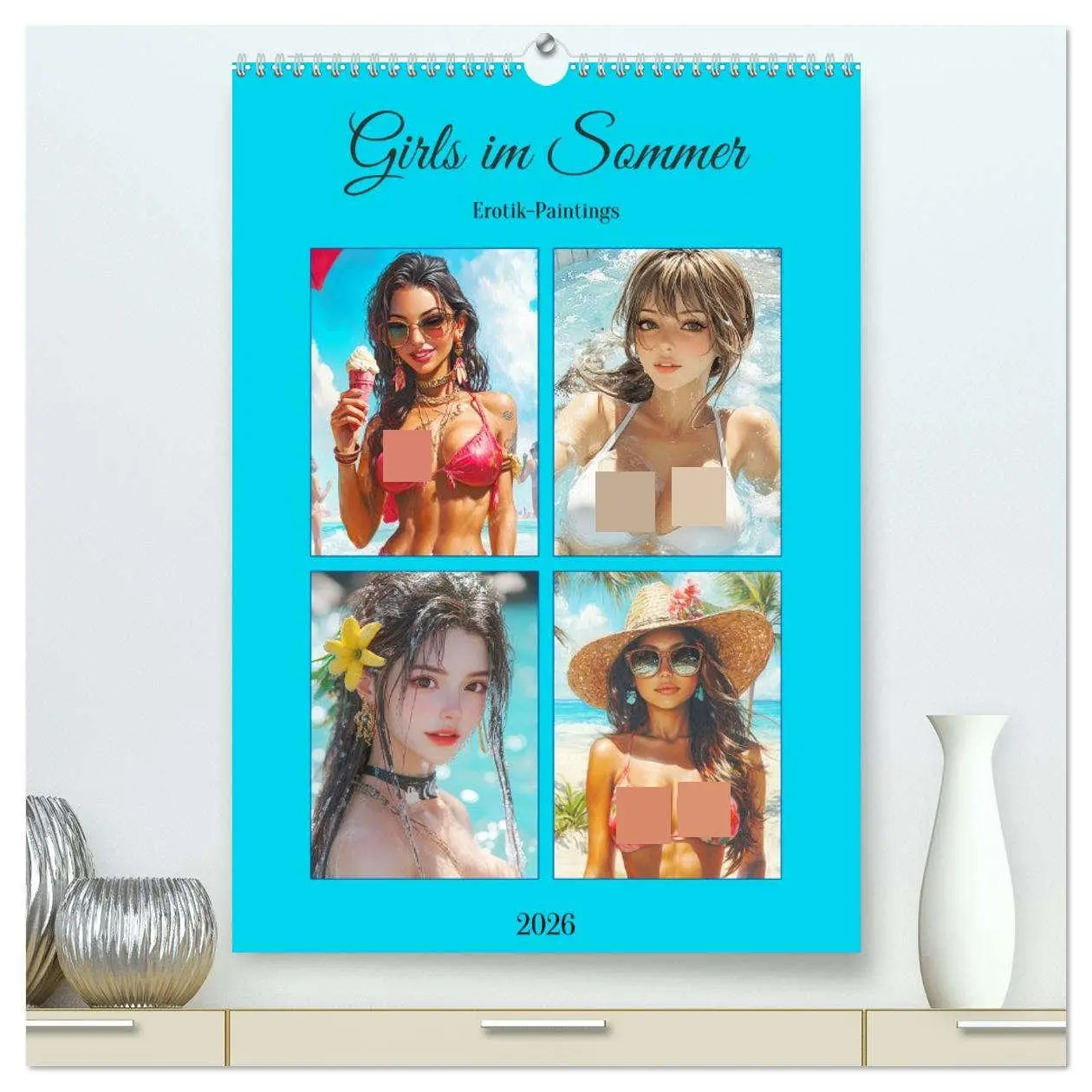 Cover: 9783516242263 | Girls im Sommer. Erotik-Paintings (hochwertiger Premium...