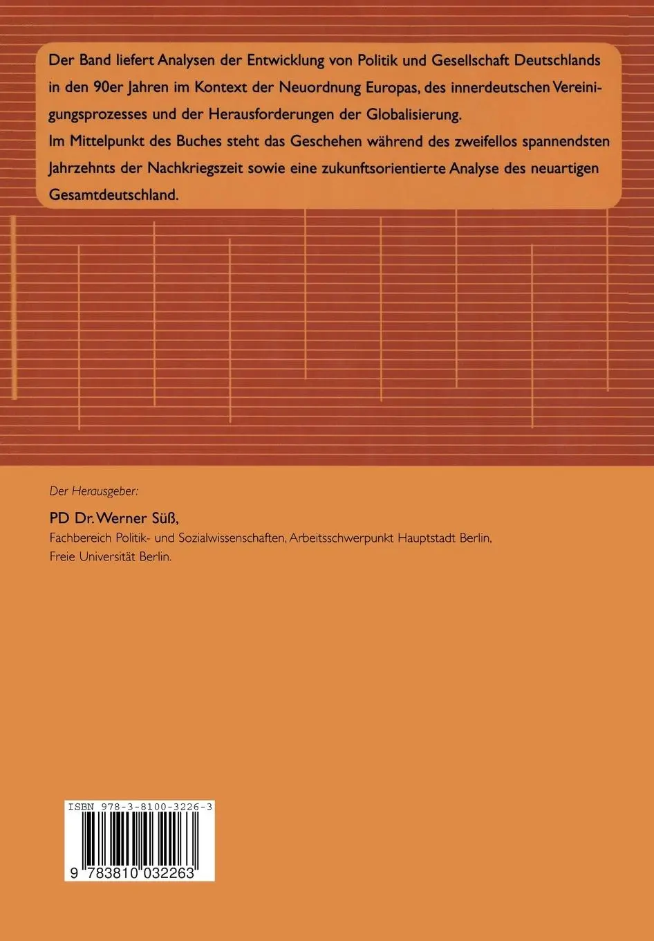 Rückseite: 9783810032263 | Deutschland in den neunziger Jahren | Werner Süß | Taschenbuch | 2002