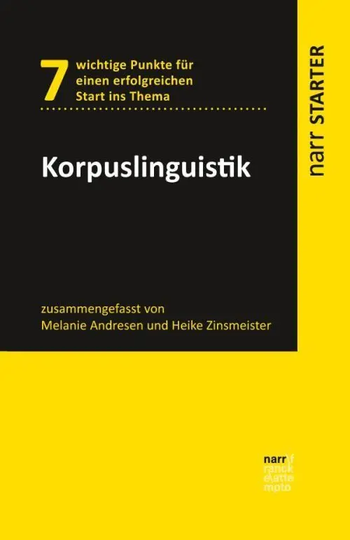 Cover: 9783823382263 | Korpuslinguistik | Melanie Andresen (u. a.) | Taschenbuch | 96 S.