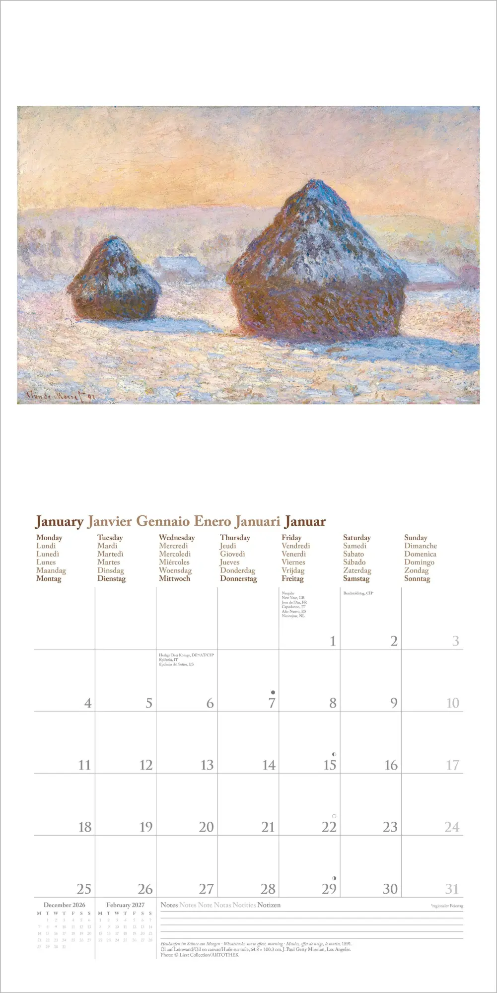 Bild: 4069095012363 | Claude Monet 2027 | Neumann Verlage GmbH &amp; Co KG | Kalender | 14 S.