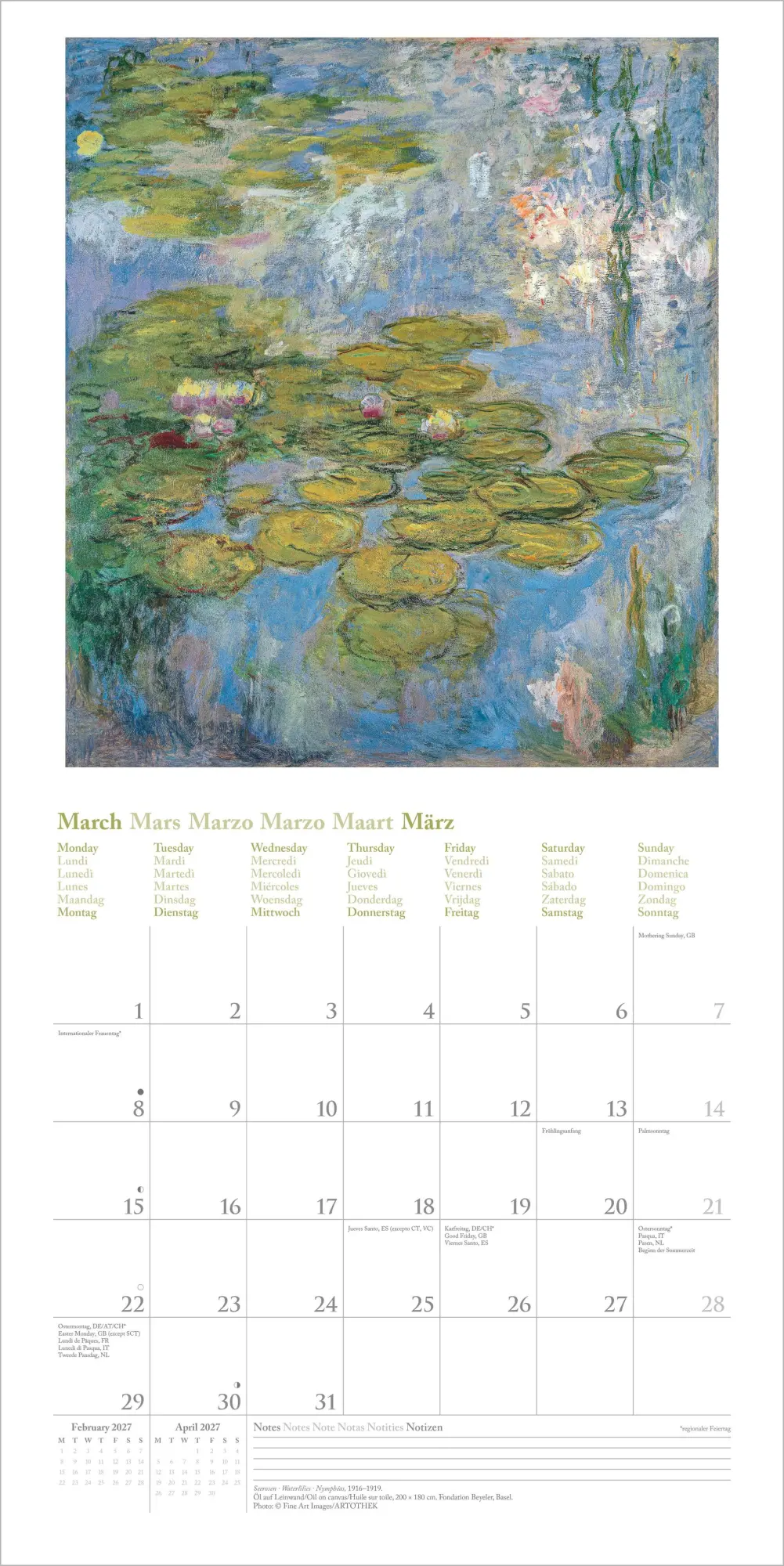 Bild: 4069095012363 | Claude Monet 2027 | Neumann Verlage GmbH &amp; Co KG | Kalender | 14 S.