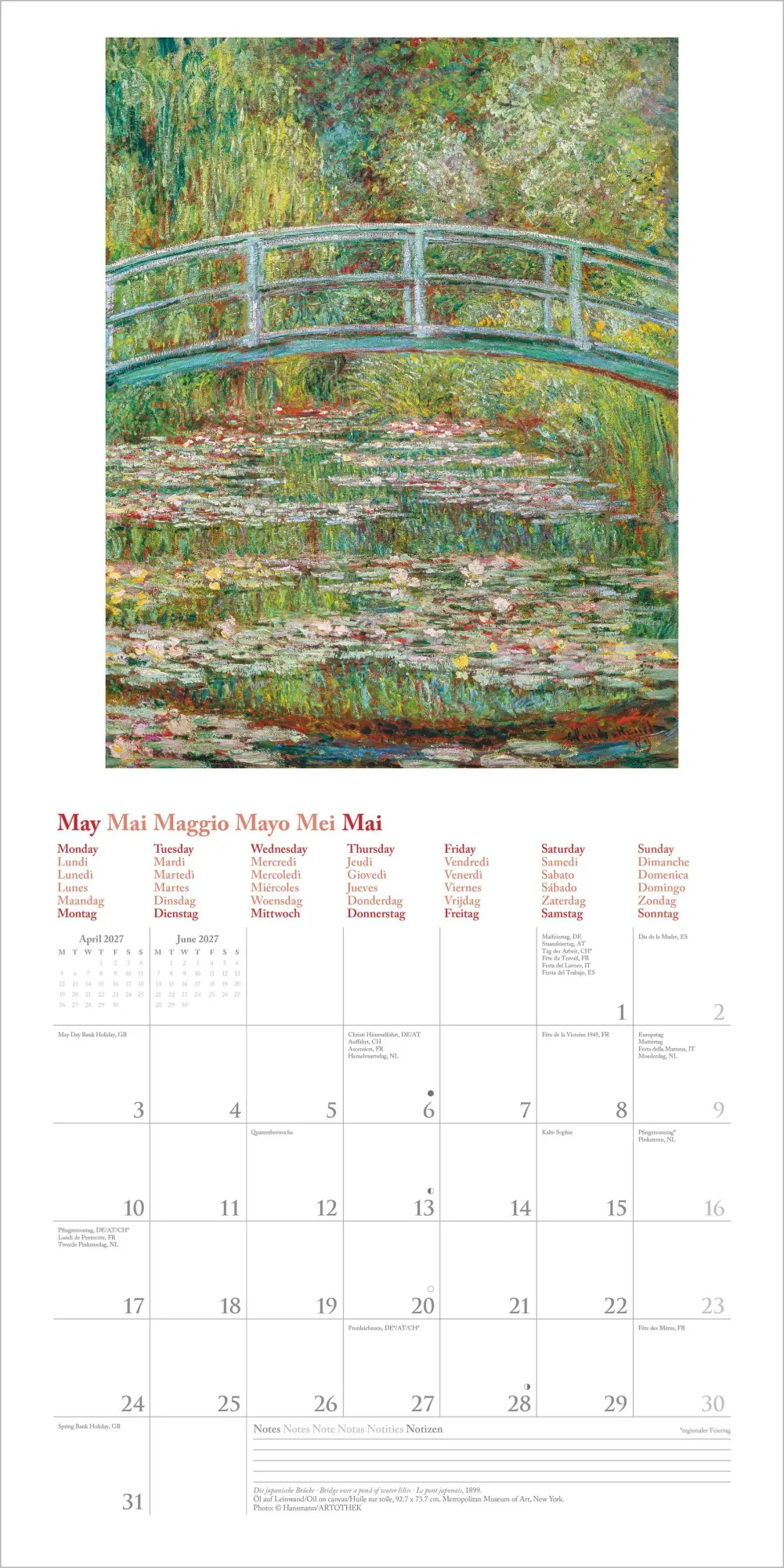 Bild: 4069095012363 | Claude Monet 2027 | Neumann Verlage GmbH &amp; Co KG | Kalender | 14 S.