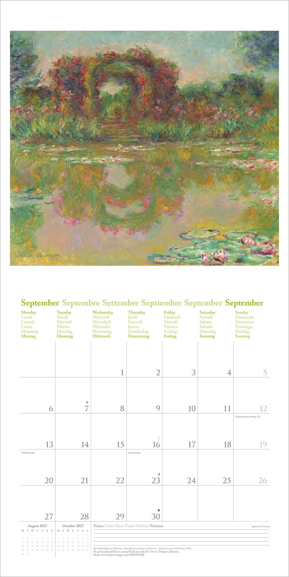 Bild: 4069095012363 | Claude Monet 2027 | Neumann Verlage GmbH &amp; Co KG | Kalender | 14 S.